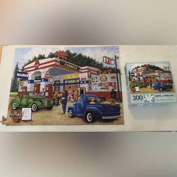Bits and Pieces 300 Piece Puzzle Franks Friendly Service 18" x 24" Complete - Picture 3 of 7